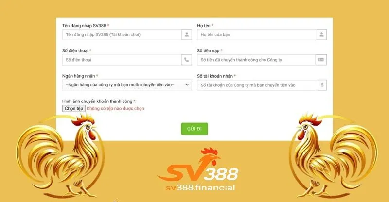 Các điểm cần nhớ khi thực hiện nạp tiền SV388